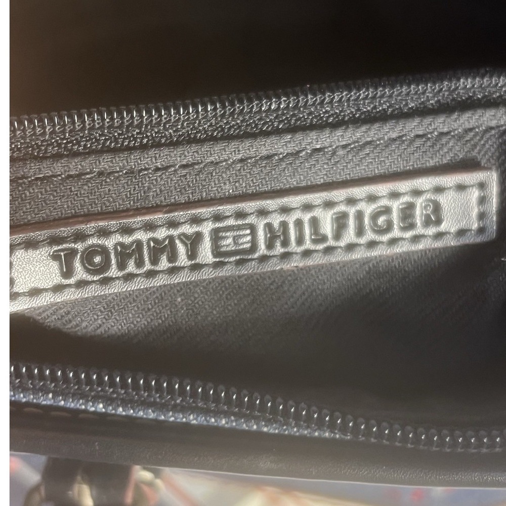 Tommy Hilfiger Denim Plaid Shoulder‎ Bag Tote Purse Y2K Preppy Classic - Picture 7 of 8